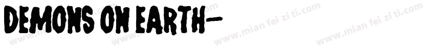 Demons on Earth字体转换